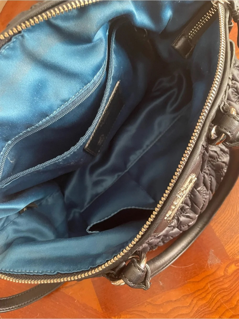 Coach Black Quilted Nylon Satchel with Silver Hardware - 70th anniversary